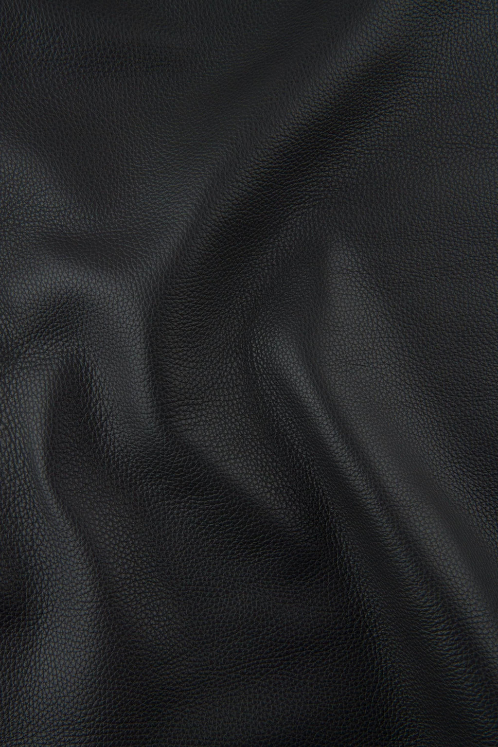 Soft dark grey pebbled cowhide leather SKIN hide, semi glossy embossed calf leather 1.5–1.6 mm for bags, B17252-TU La Garzarara