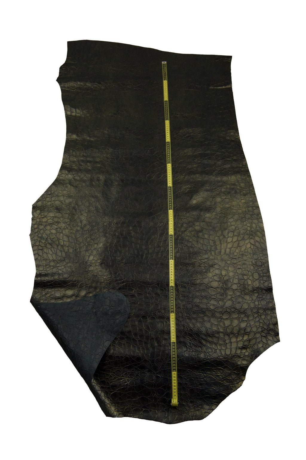 Bronze ALLIGATOR leather hide, metallic embossed shaded cowhide, crocodile printed calfskin soft B17338-MT(ST) La Garzarara