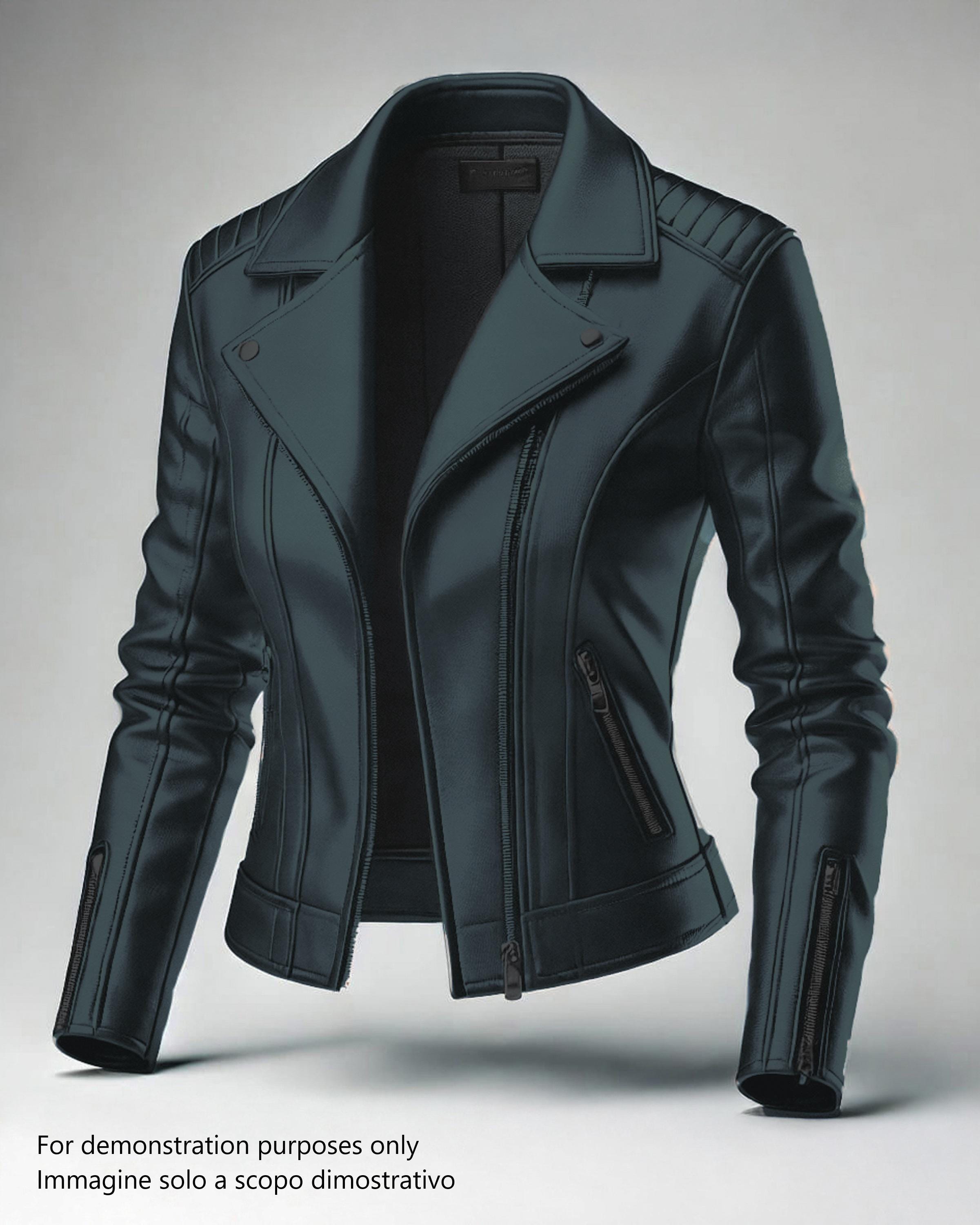 Petroleum green Ultra Soft Lambskin Leather Hide, Nappa Garment sheepskin, very thin skin B17590-TU La Garzarara