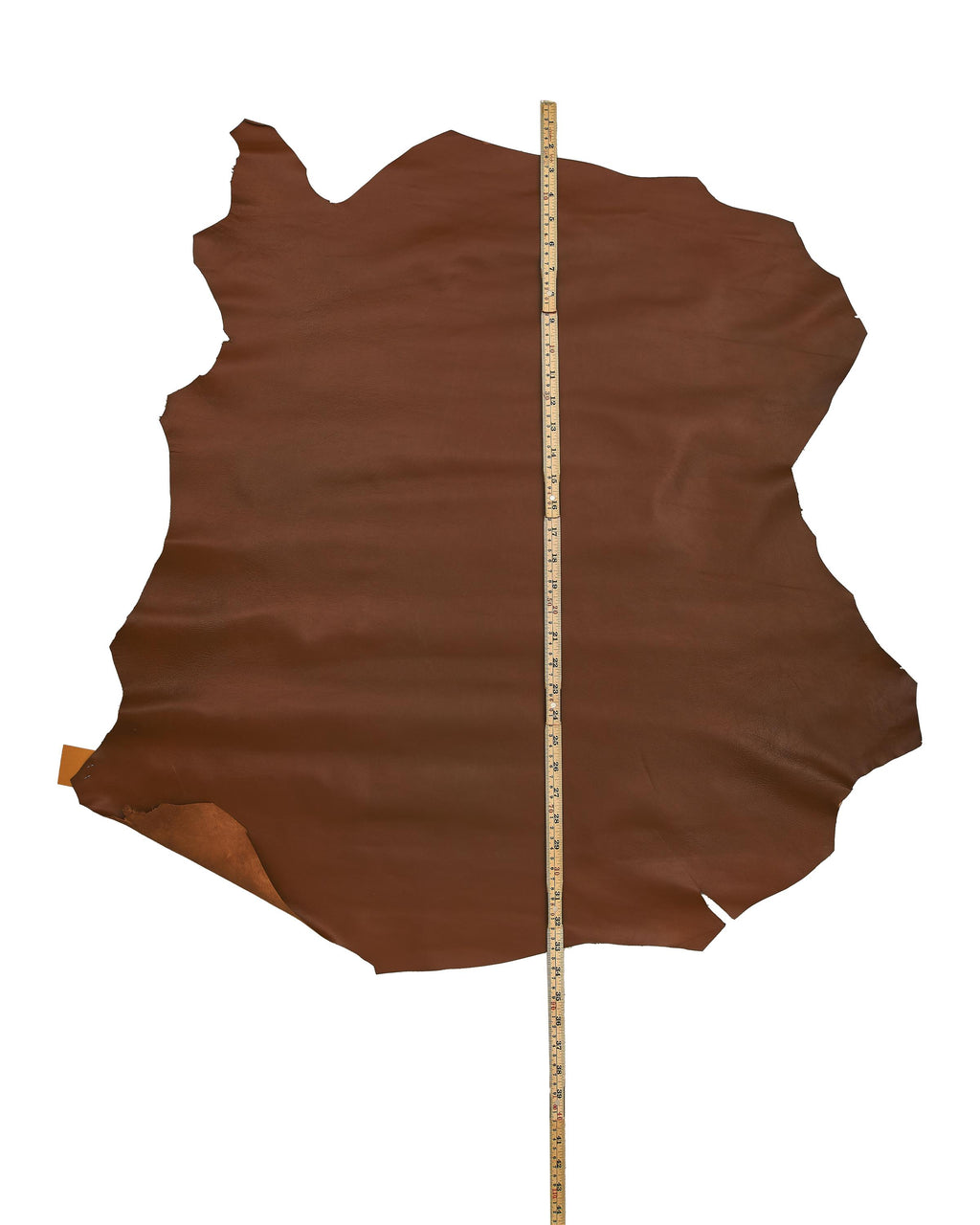 Chestnut NAPPA lambskin, glossy soft lamb, thin sheepskin leather for garments and clothes B17625-TU La Garzarara