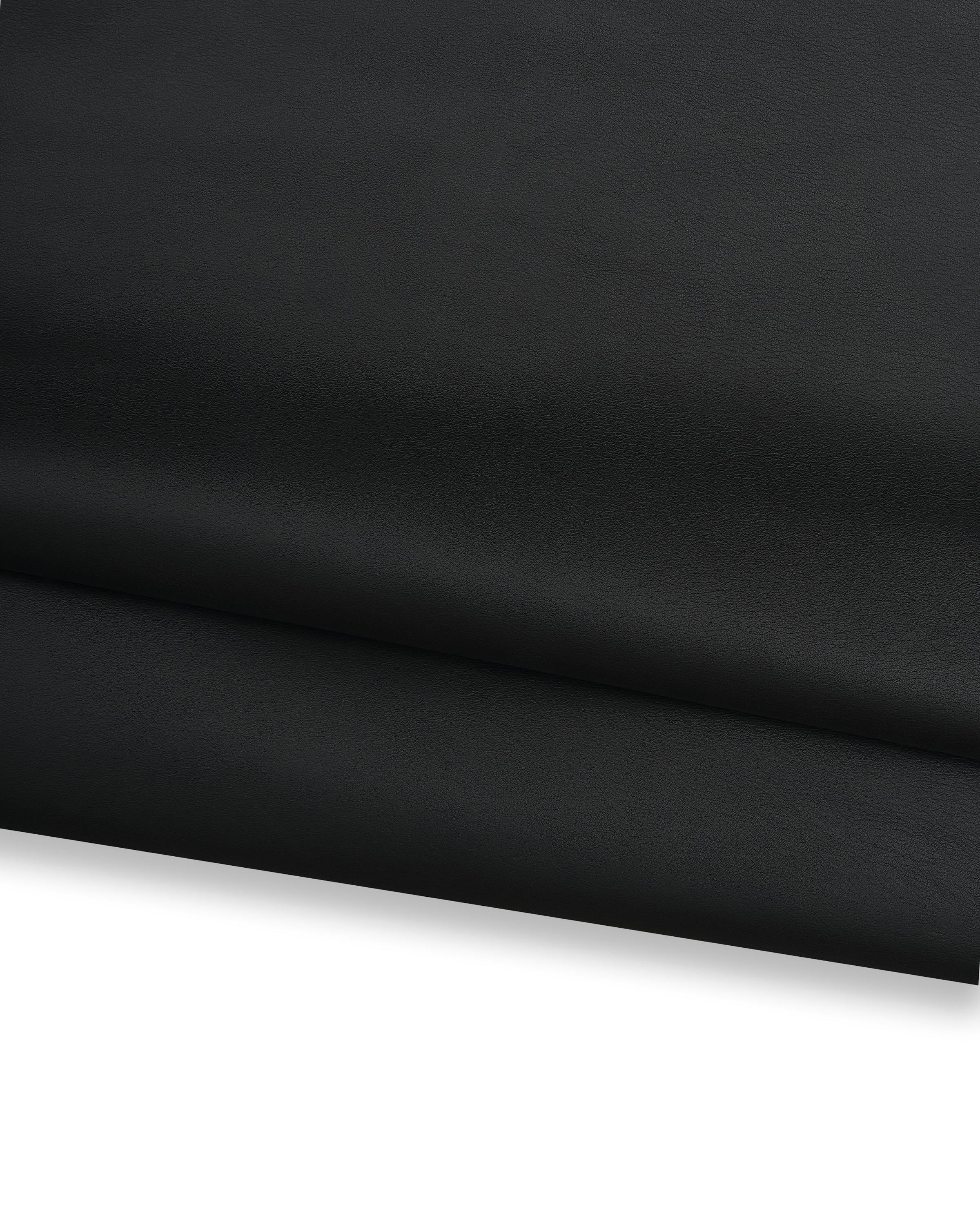 Premium black nappa lamb leather, black NAPPA sheepskin, smooth soft lambskin hide for CLOTHING 0.4 - 0.6 mm B19083-TB La Garzarara