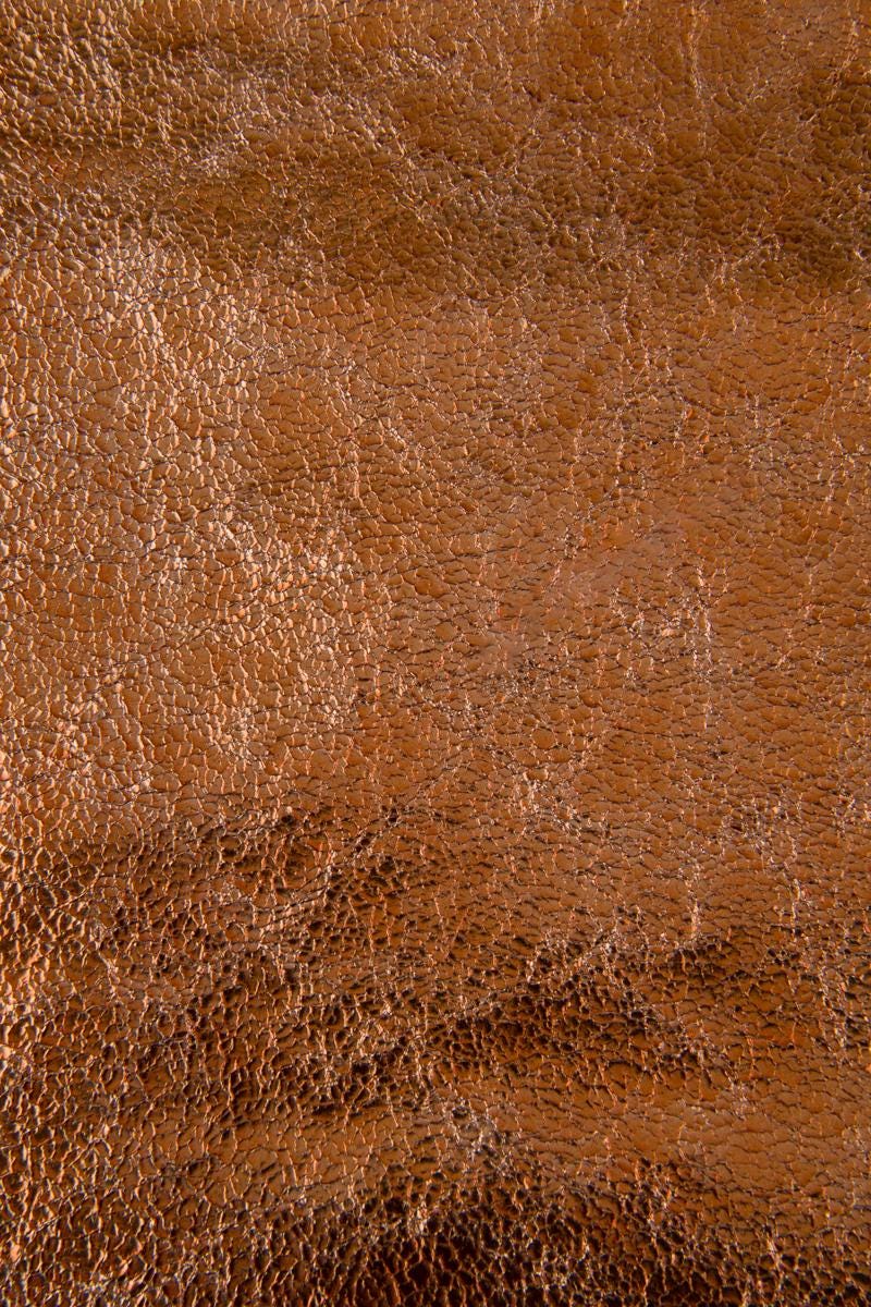 Vintage Crackle bronze vintage Leather Hide, Distressed Metallic Leather, Antique Laminated Leather for Bags, B17374-MT La Garzarara