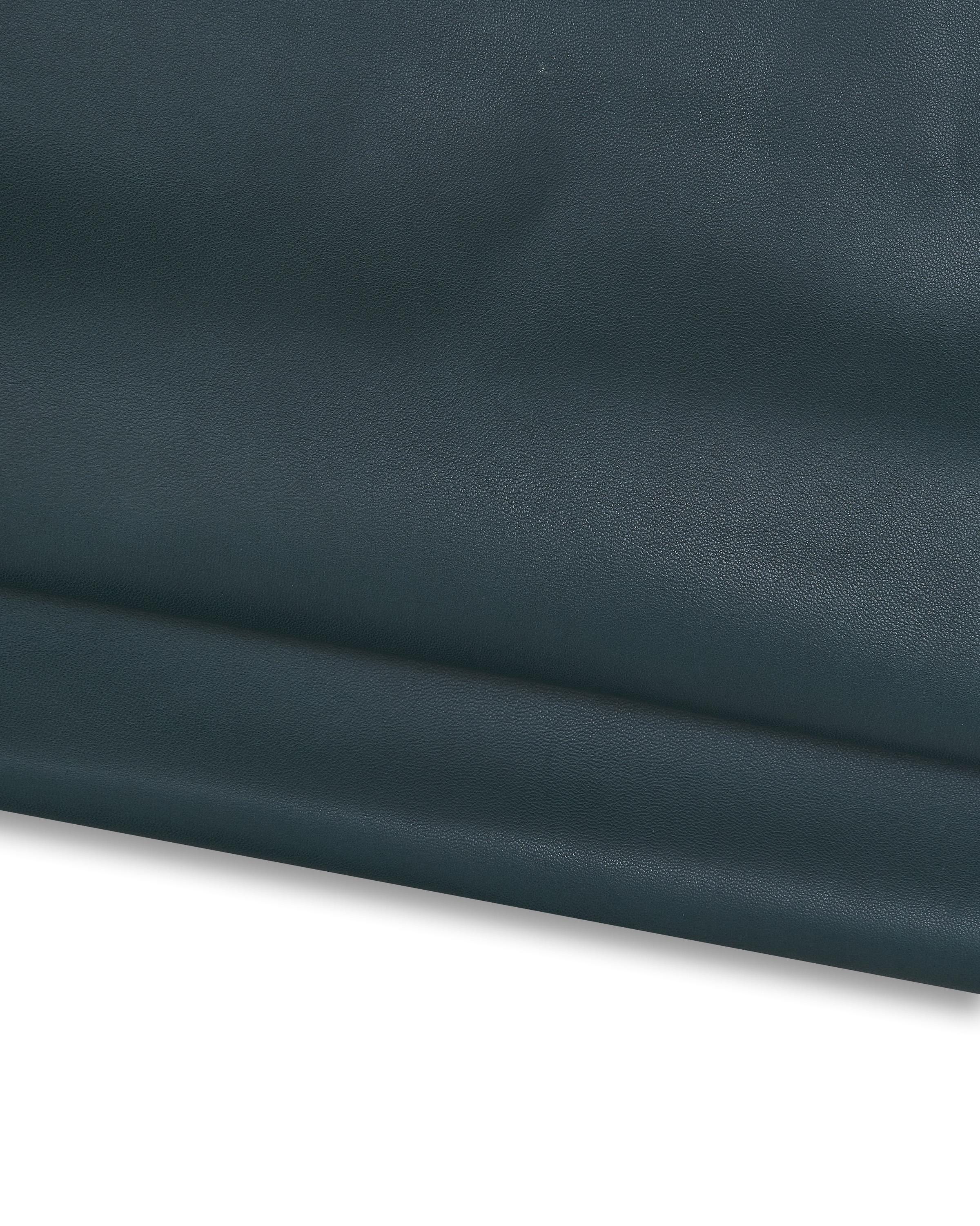 Petroleum green Ultra Soft Lambskin Leather Hide, Nappa Garment sheepskin, very thin skin B17590-TU La Garzarara