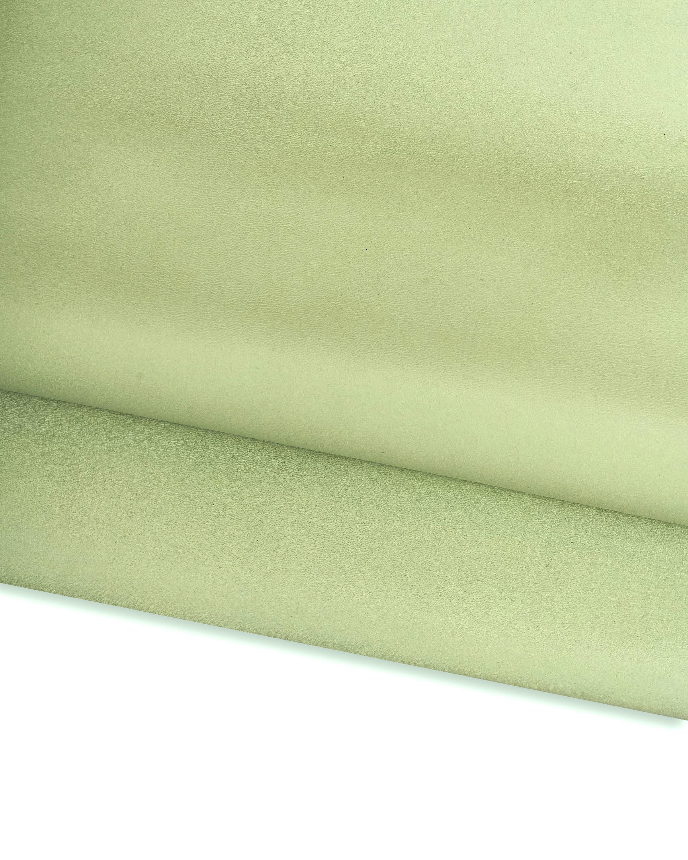 Pastel Pistachio green NAPPA leather, smooth soft lambskin, thin sheepskin, supple hide for garnments B17591-TU La Garzarara