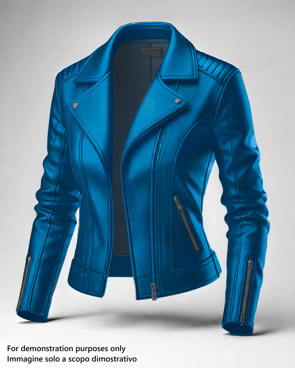 Light blue thin NAPPA leather hide, smooth soft lambskin for garments and hobbyists B17606-TU La Garzarara