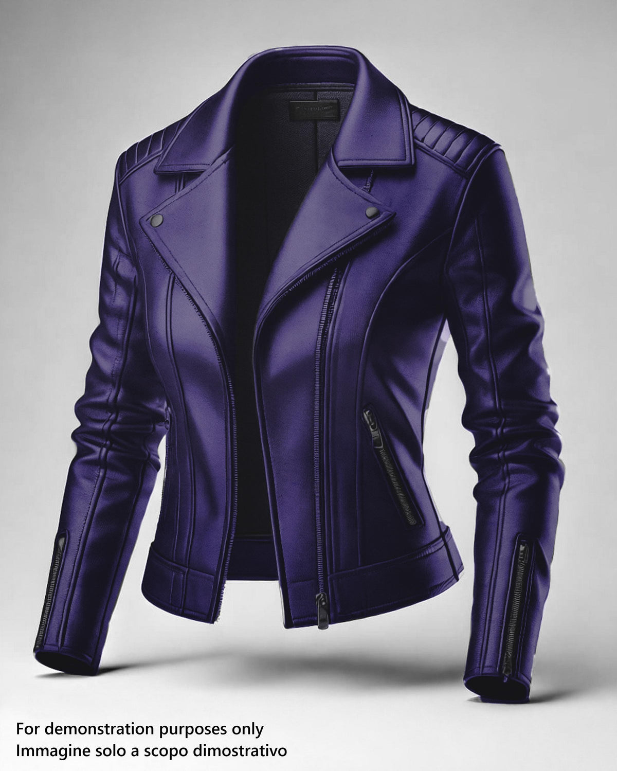 Indigo blue NAPPA sheepskin Leather, smooth glossy supple lamb leather skin, hide for clothing 0.7 - 0.9 mm B17613-TU La Garzarara