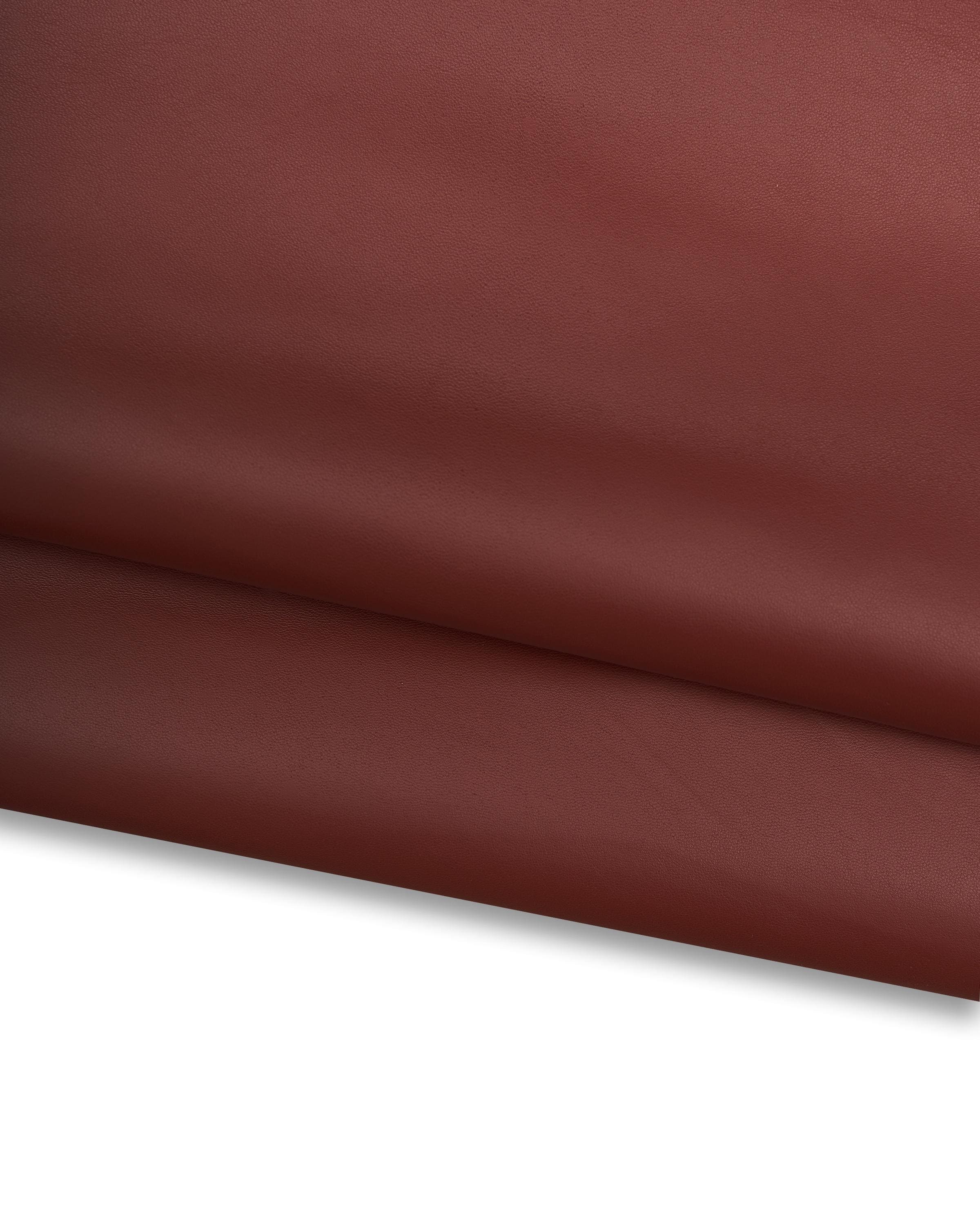Dark red super soft leather skin, smooth supple lambskin NAPPA, silky sheepskin for garments B17624-TU La Garzarara