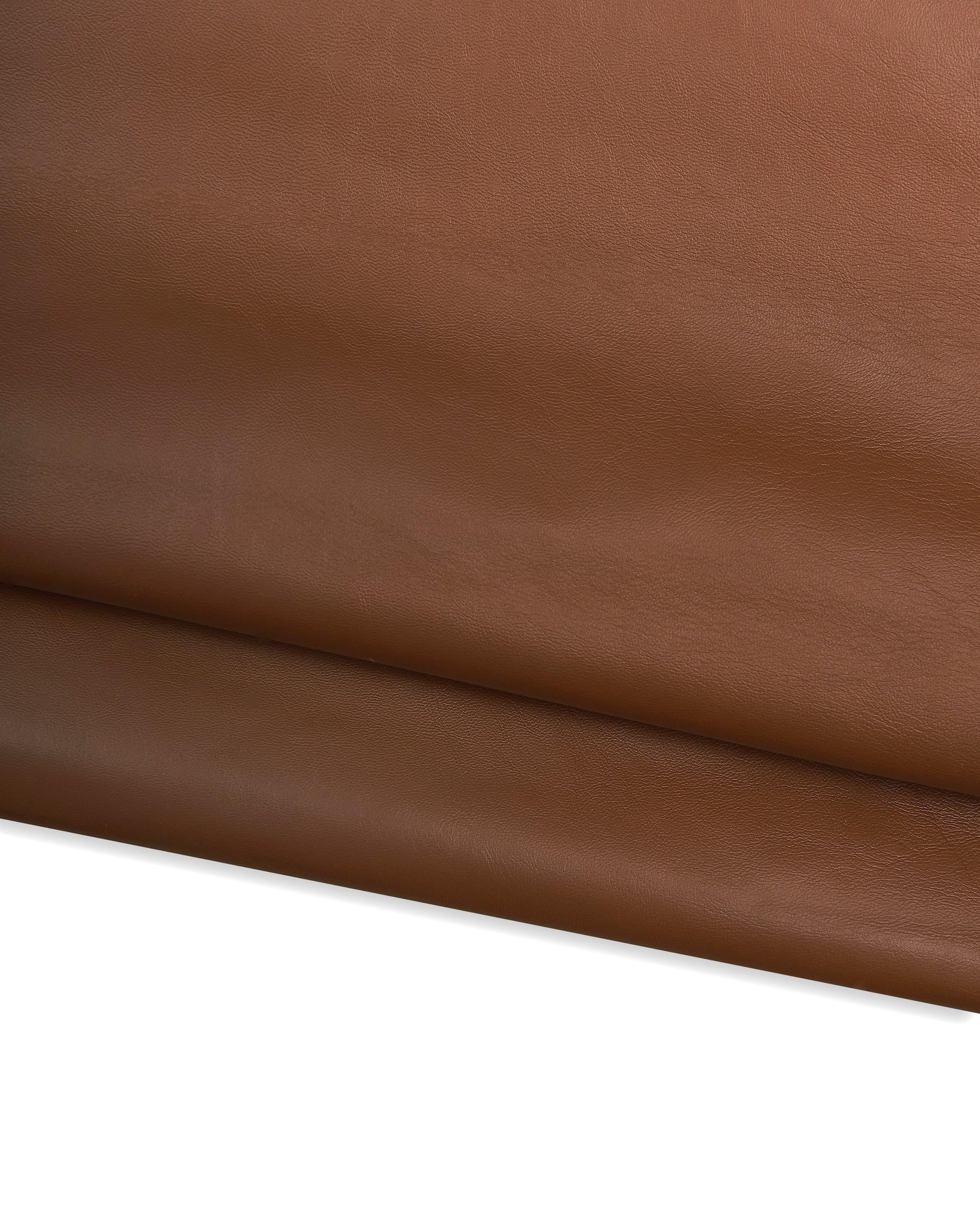 Chestnut NAPPA lambskin, glossy soft lamb, thin sheepskin leather for garments and clothes B17625-TU La Garzarara