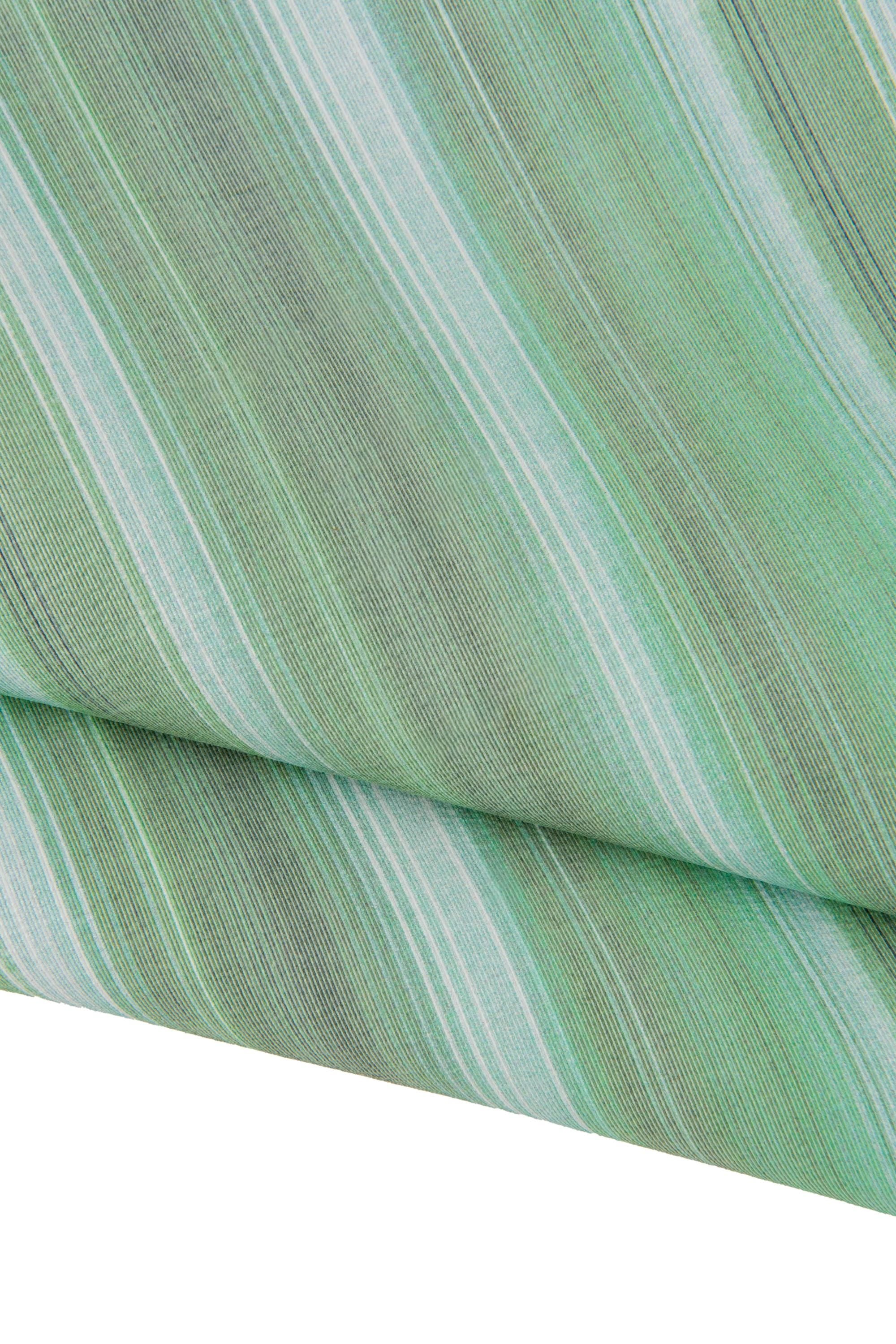 Matching 2 green leather skins, metallic mint pearl lamsbskin shiny stripe textured suede skin for bags leather B17498-MT(ST) La Garzarara
