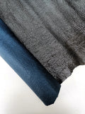 GREY NAPLACK leathet hide, double face wrinkled patent cowhide, gray glossy soft calfskin for crafters B17959-TU lLa Garzarara