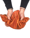 Orange lambskin leather for clothing, silky smooth sheepskin, super soft NAPPA, thin hide for garments, B17586-TU La Garzarara