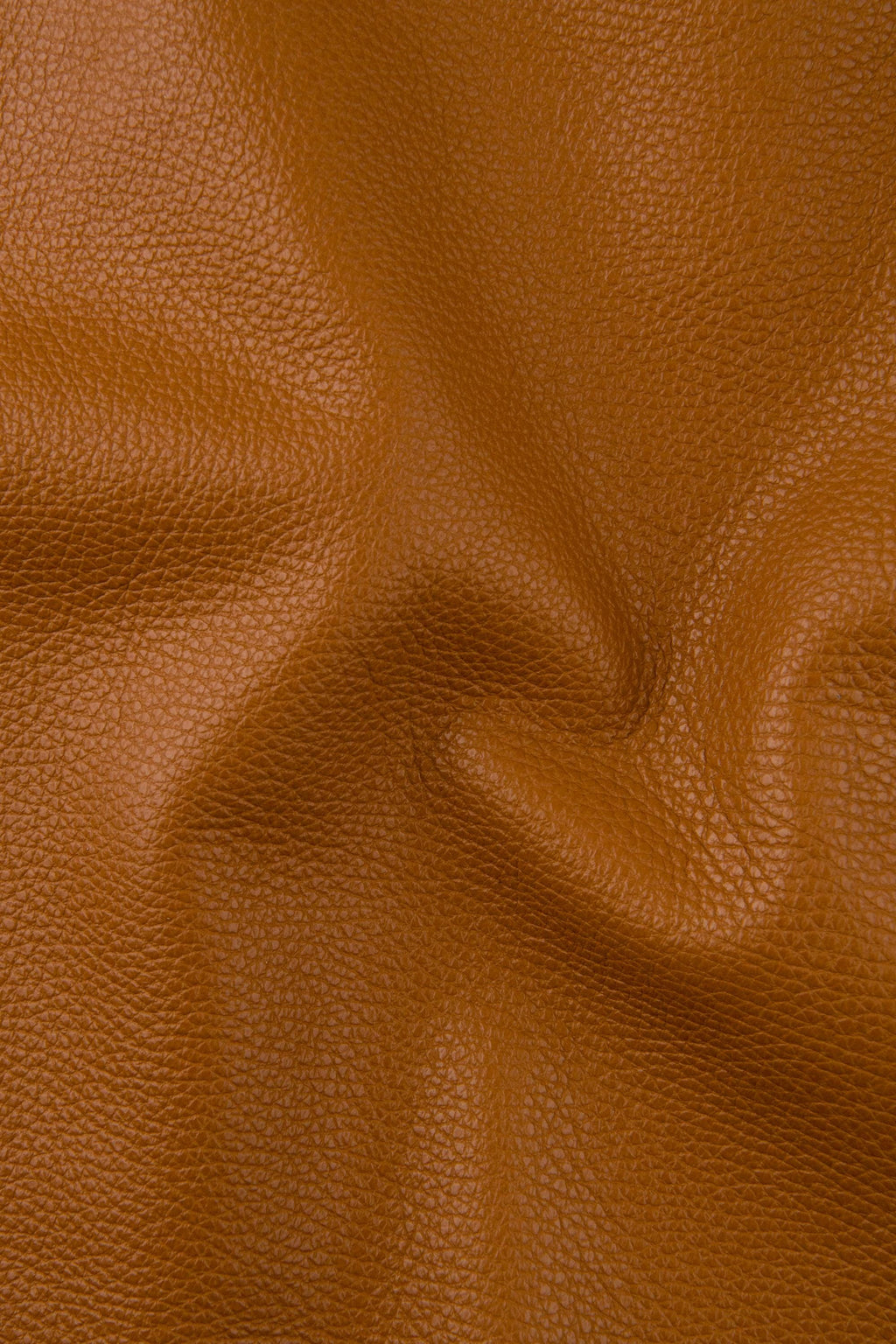 Tan PEBBLE grain printed leather hide, brown soft cowhide, semi glossy embossed calfskin B17635-TU La Garzarara