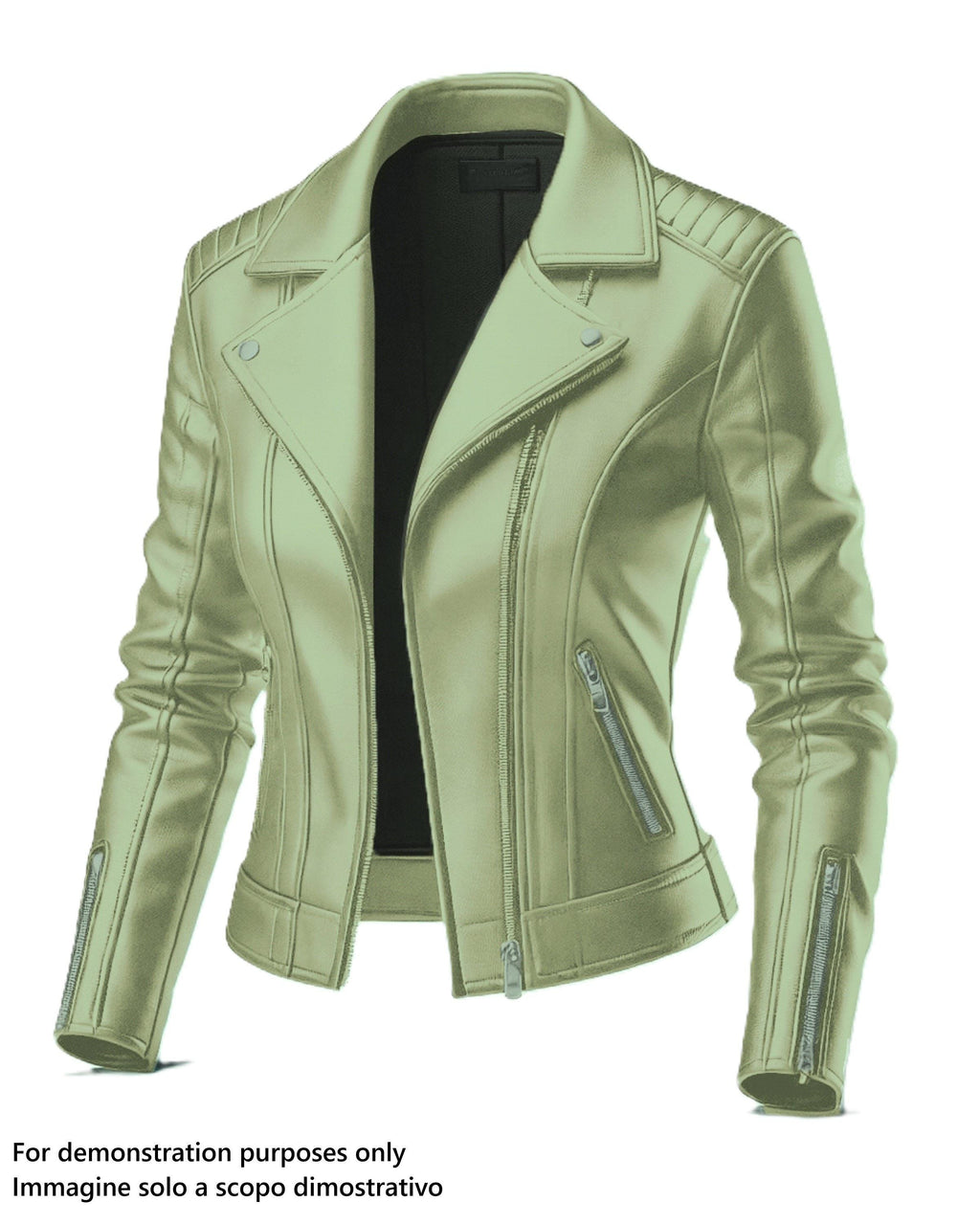 Pastel Pistachio green NAPPA leather, smooth soft lambskin, thin sheepskin, supple hide for garnments B17591-TU La Garzarara