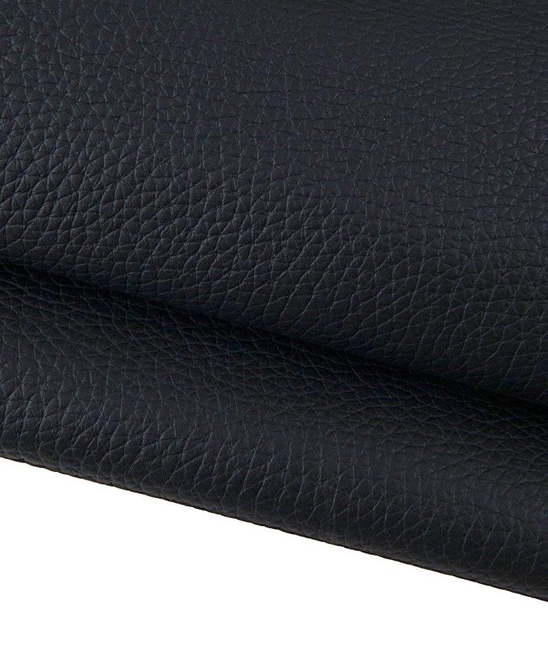 Black large pebble GRAIN printed cowhide, sporty soft embossed leather hide, semi glossy thick calfskin 1.8 - 2.0 mm B17241-TB La Garzarara