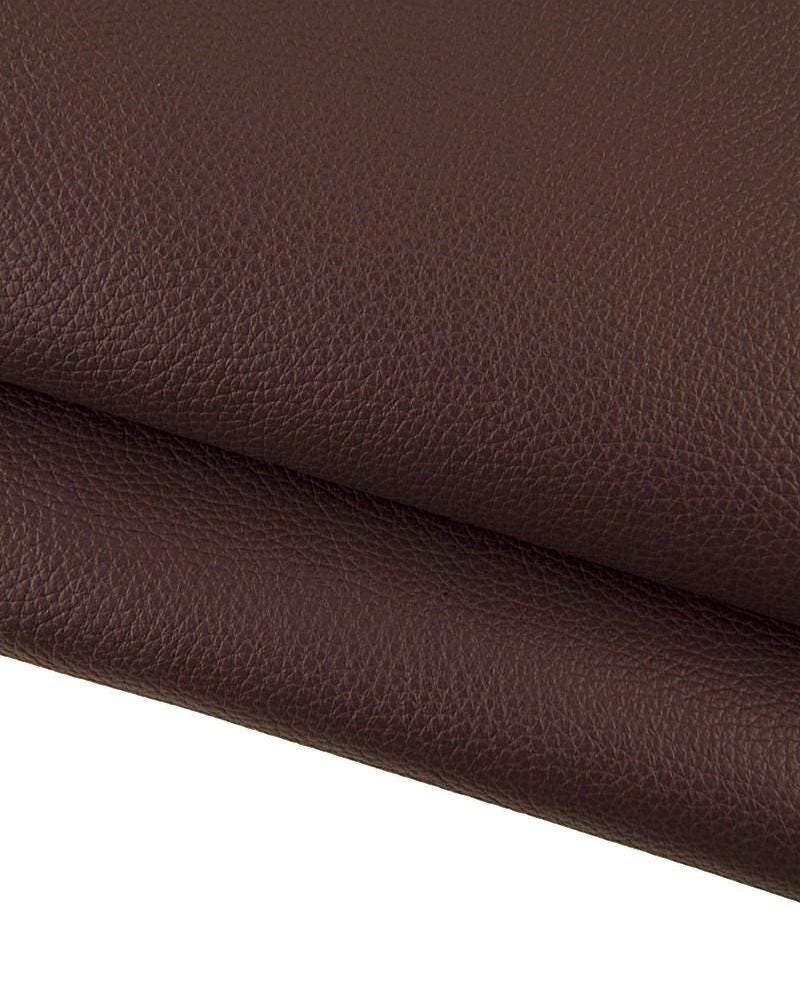Brown pebbled calf cowhide leather SKIN hide, semi glossy soft grain 1.3–1.4 mm for bags, B17245-TU La Garzarara