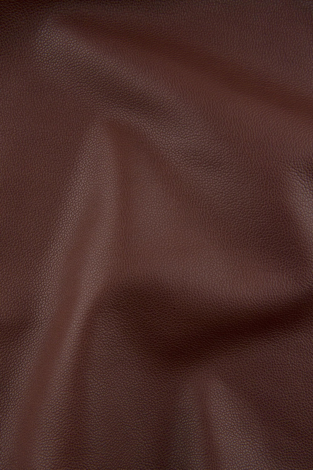 Reddish BROWN leather hide, tiny PEBBLE grain embossed calfskin, soft semi glossy, genuine italian cowhide 1.4 - 1.5 mm B17306-TU