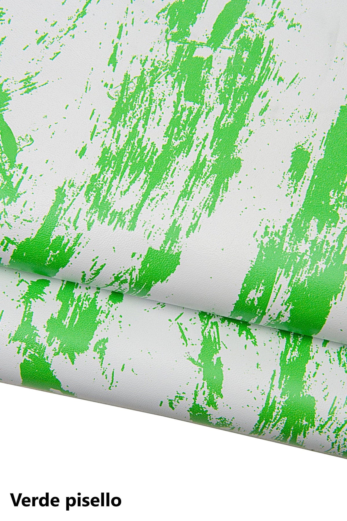White leather PAINT effect, brush stroke printed leather hide, colorful leather skin for bags craft B17705-ST La Garzarara