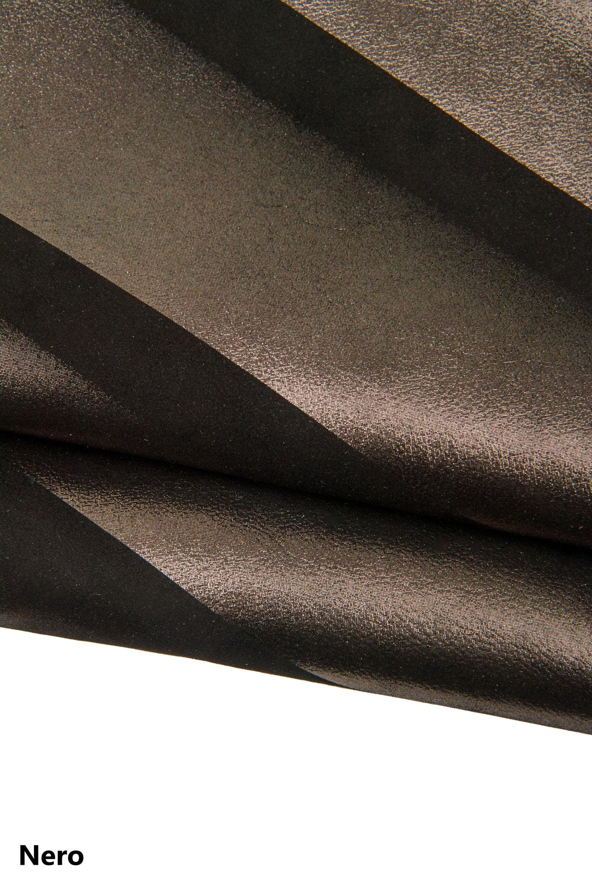 Herringbone Effect Leather skin, Vibrant Italian Leather,bright metallic suede leather hides B17688-MT(st) La Garzarara