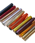 Mirror Metallic Leather Scraps in Assorted Colors - 10 random SPECCHIO Smooth Solid Tones leather pieces 6x5" / 15x12 cm RT300 La Garzarara