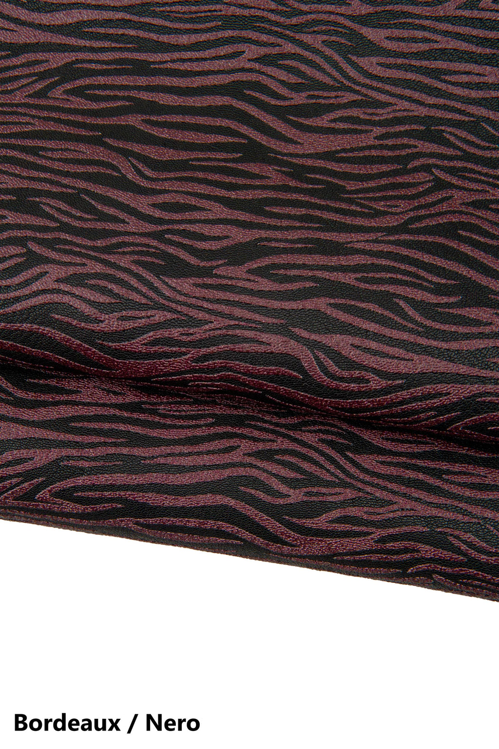ZEBRA textured leather skin, ANIMAL printed goatskin, soft hide for hobbyists B17668-ST La Garzarara
