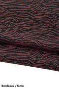 ZEBRA textured leather skin, ANIMAL printed goatskin, soft hide for hobbyists B17668-ST La Garzarara