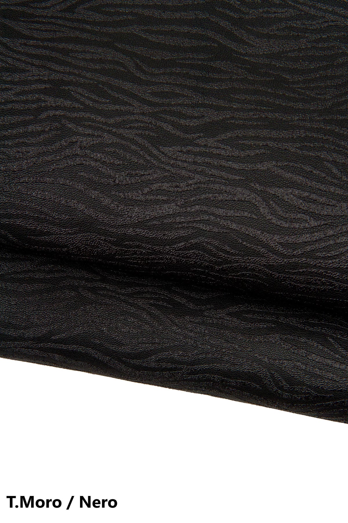 ZEBRA textured leather skin, ANIMAL printed goatskin, soft hide for hobbyists B17668-ST La Garzarara