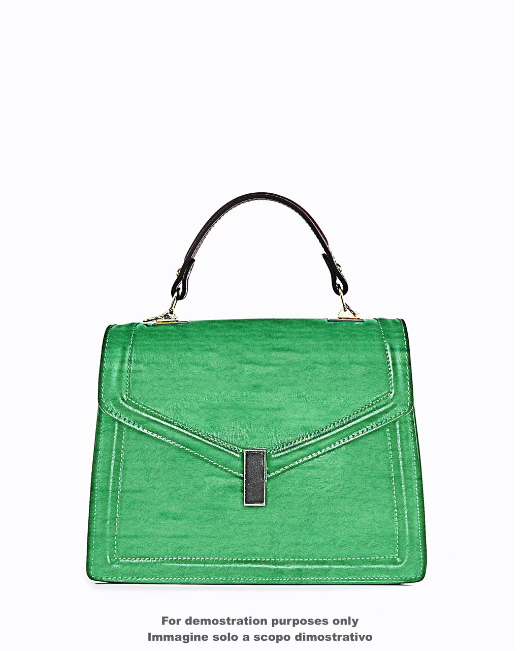 Green METALLIC leather skin, wrinkled bright SPARKLE goatskin, soft crackle hide B17659-MT La Garzarara