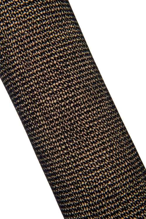 Beige black FLOCK printed goatskin, soft textured leather skin, SOFT hide for diy projects B17667-ST La Garzarara