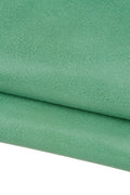 Sage green lizard embossed leather hide, mint goat skin fine reptile print glossy soft 0.8 mm B17642-ST La Garzarara
