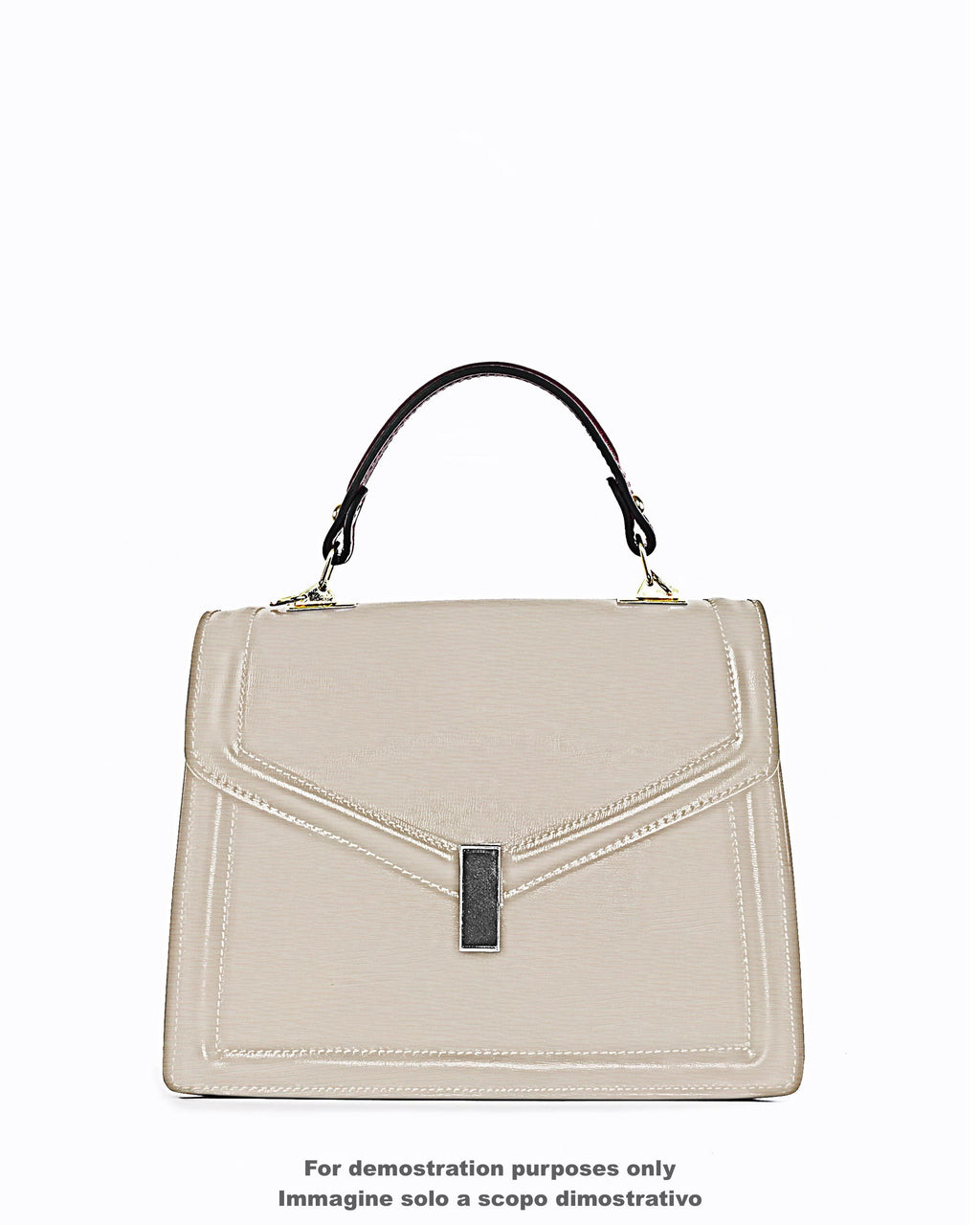 Saffiano Ivory cream leather hide fine grain texture, light beige skin, elegant smooth leather for bags craft B17630-TU La Garzarara