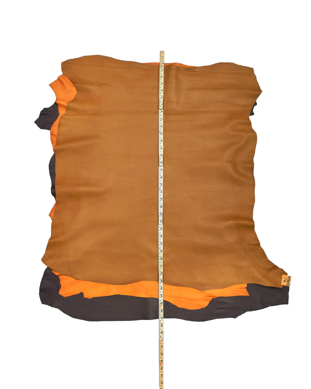 Soft lambskin leather for clothing Orange, tan, brown sheepskin NAPPA, smooth hide for GARMENTS and craftings B17601-TU La Garzarara