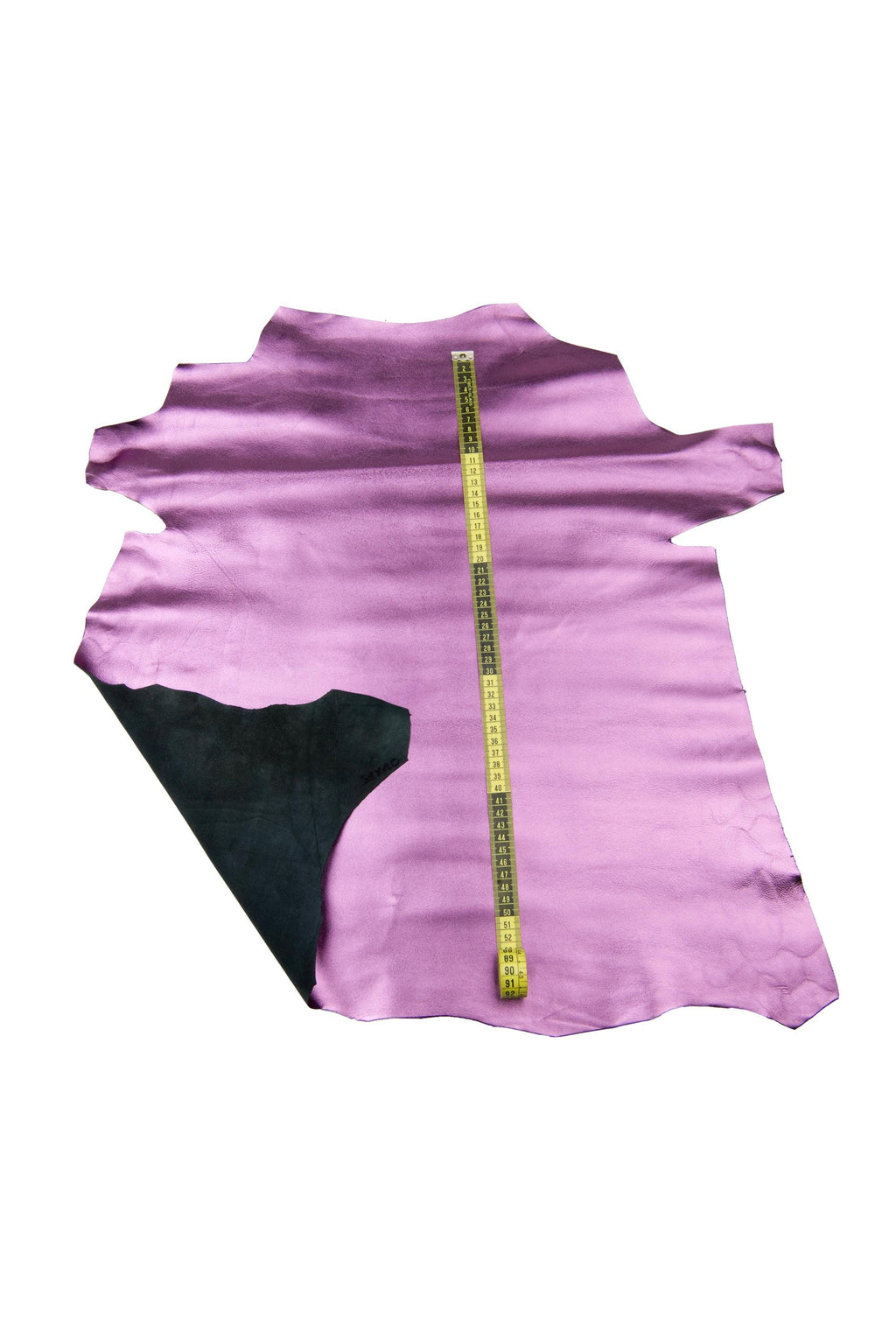 Violet METALLIC leather skin, SMOOTH Purple sparkle hide, glossy soft goatskin 0.7-0.9 mm for diy creations B17894-MT La Garzarara