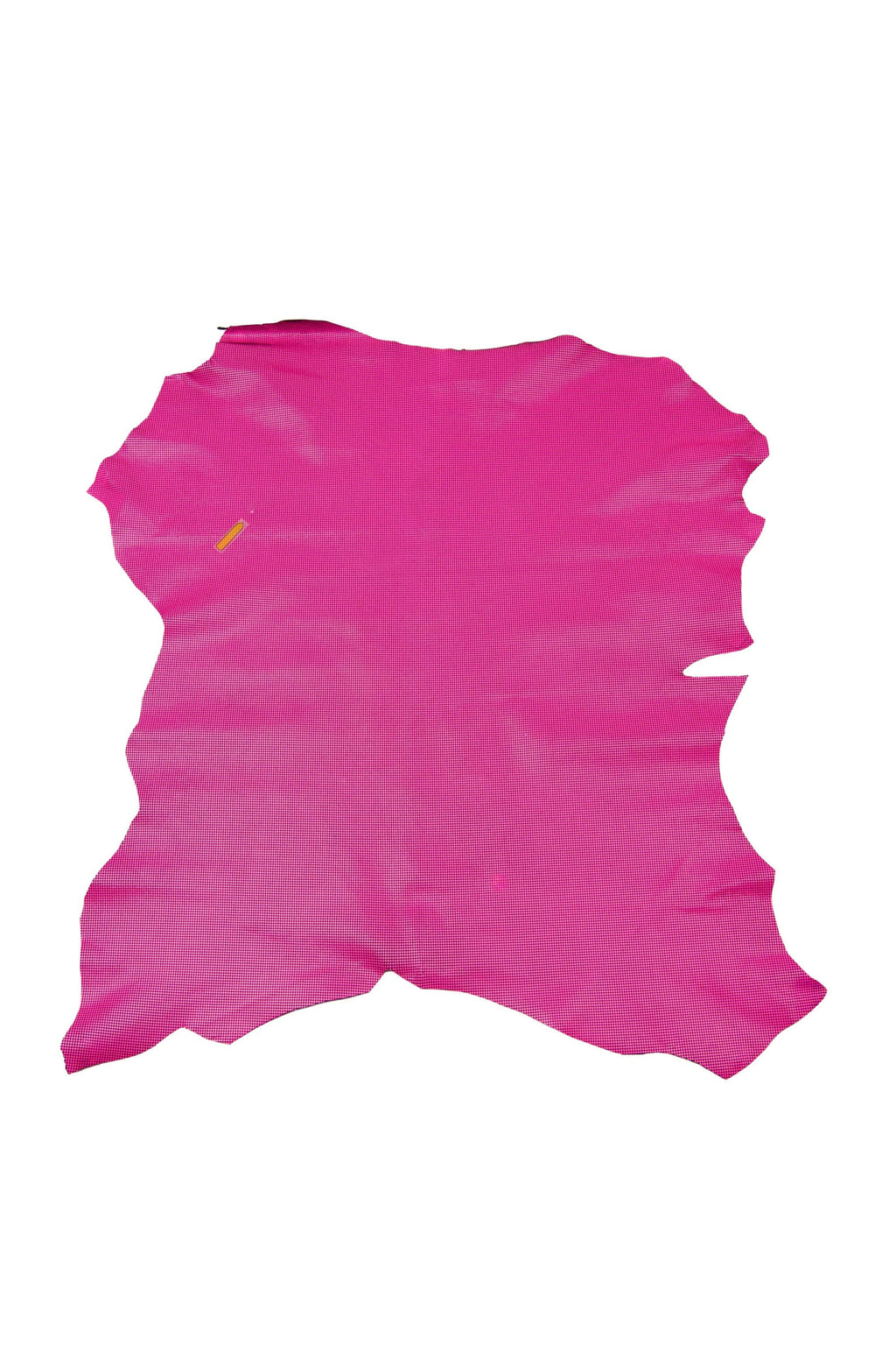 Pink / yellow leather skins, fluo/neon PIES de POULE printed goatskin, soft hides for hobbyists B17859-ST La Garzarara