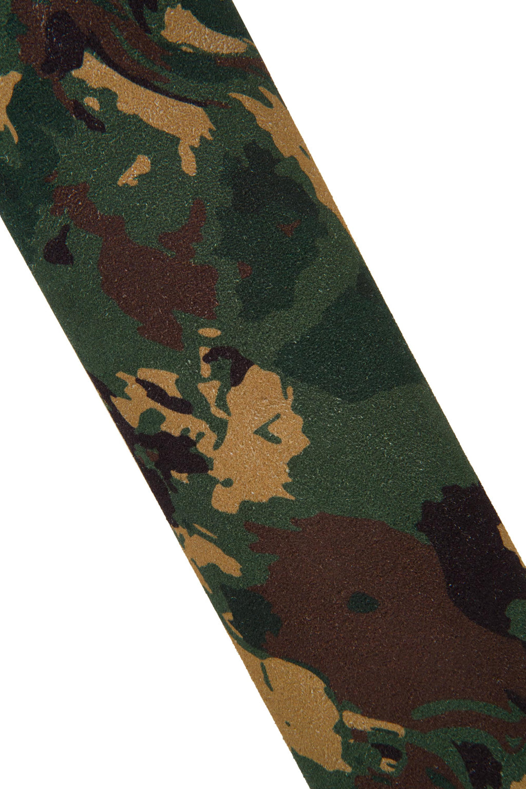 CAMOUFLAGE textured leather hide, green - brown - beige MILITARY print on cowhide, soft calfskin B17690-ST La Garzarara