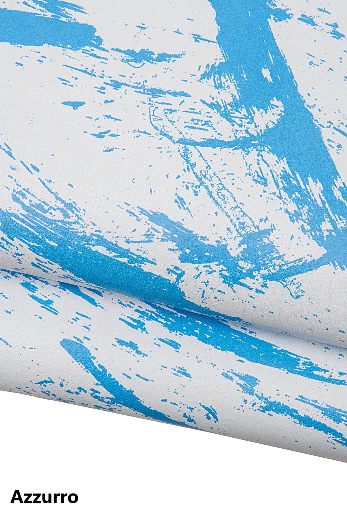 White leather PAINT effect, brush stroke printed leather hide, colorful leather skin for bags craft B17705-ST La Garzarara