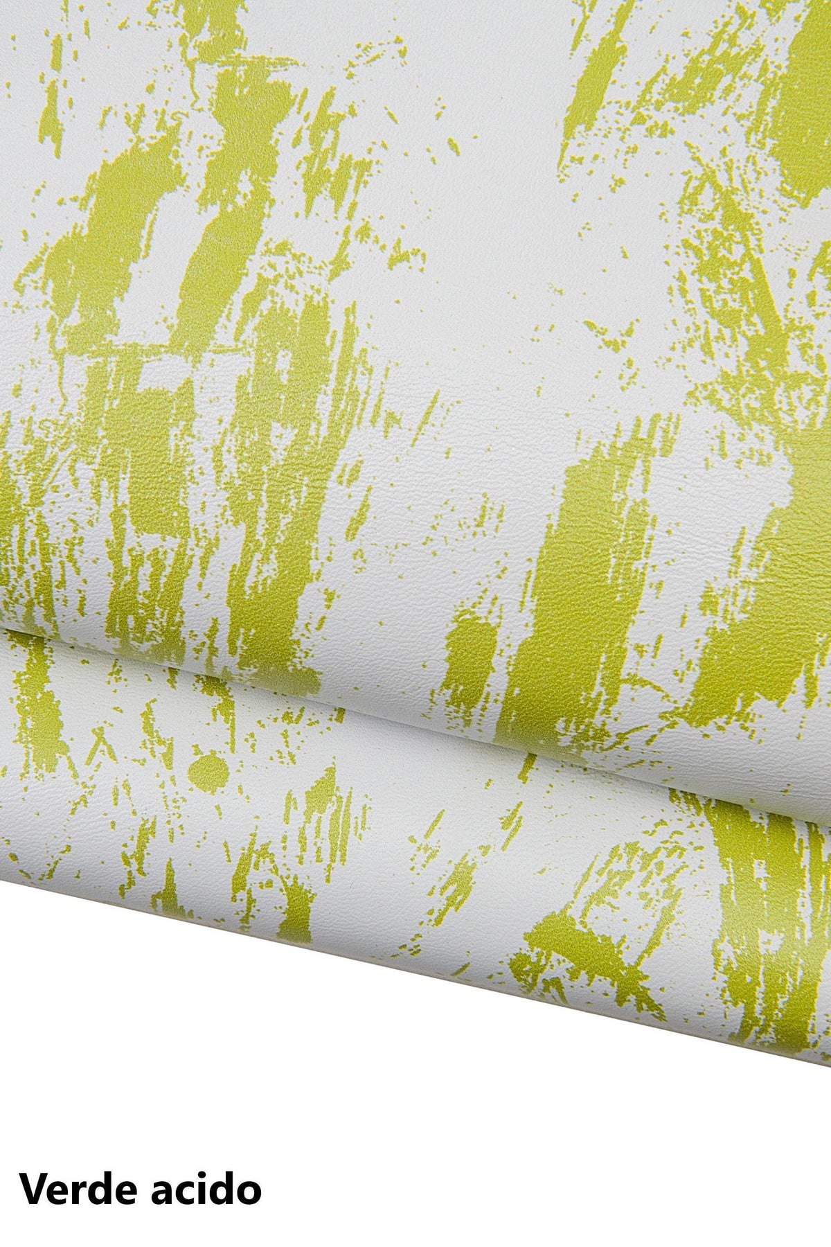 White leather PAINT effect, brush stroke printed leather hide, colorful leather skin for bags craft B17705-ST La Garzarara