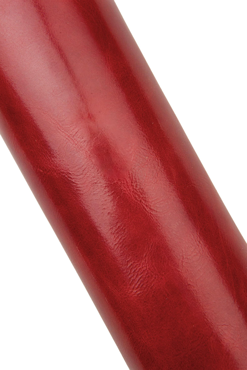 Dark red Pull Up leather hide, VEGETABLE tanned cowhide, glossy aged calfskin for crafting B17476-VT La Garzarara