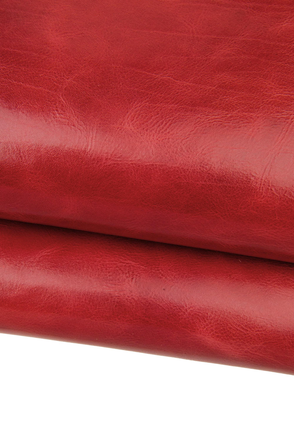 Dark red Pull Up leather hide, VEGETABLE tanned cowhide, glossy aged calfskin for crafting B17476-VT La Garzarara