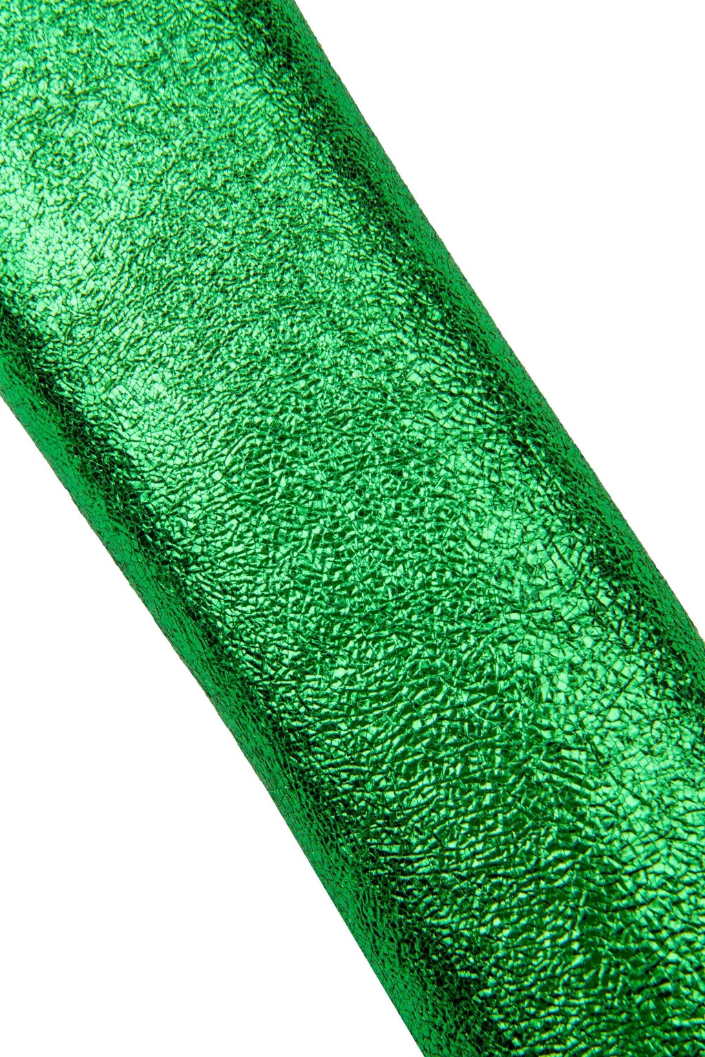 Green METALLIC leather skin, wrinkled bright SPARKLE goatskin, soft crackle hide B17659-MT La Garzarara