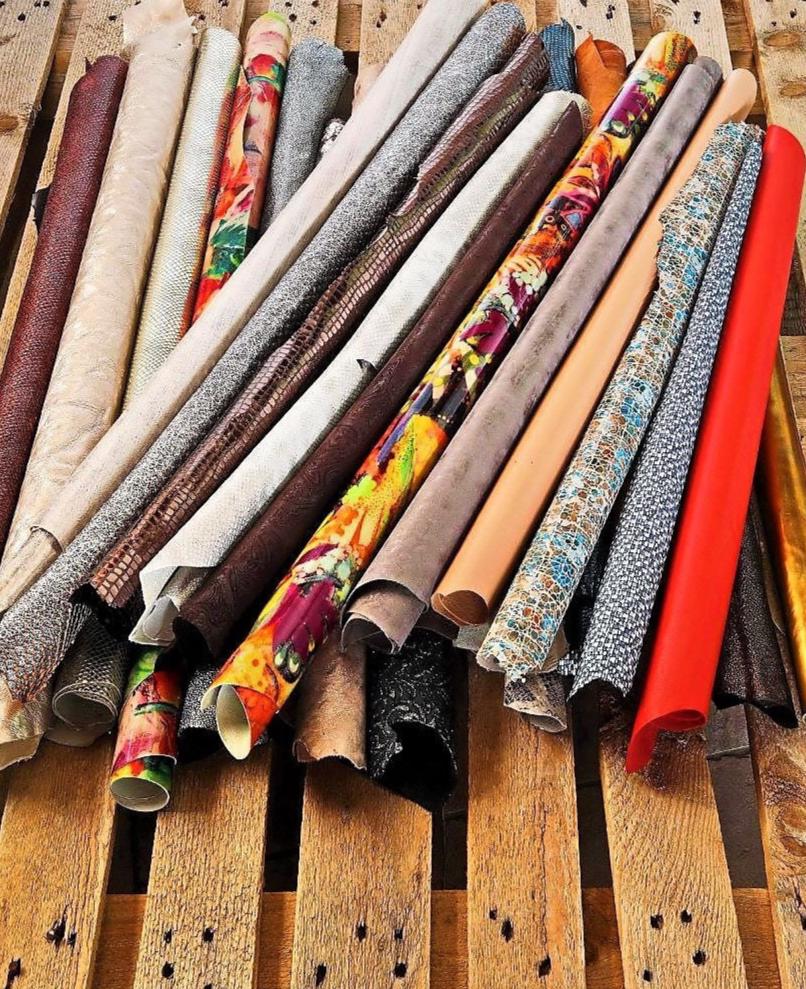 Leather STOCK deal, 30 full hides - RANDOM selection - mix of colors, textured, metallics, distressed, solid colors B14233-ST/b