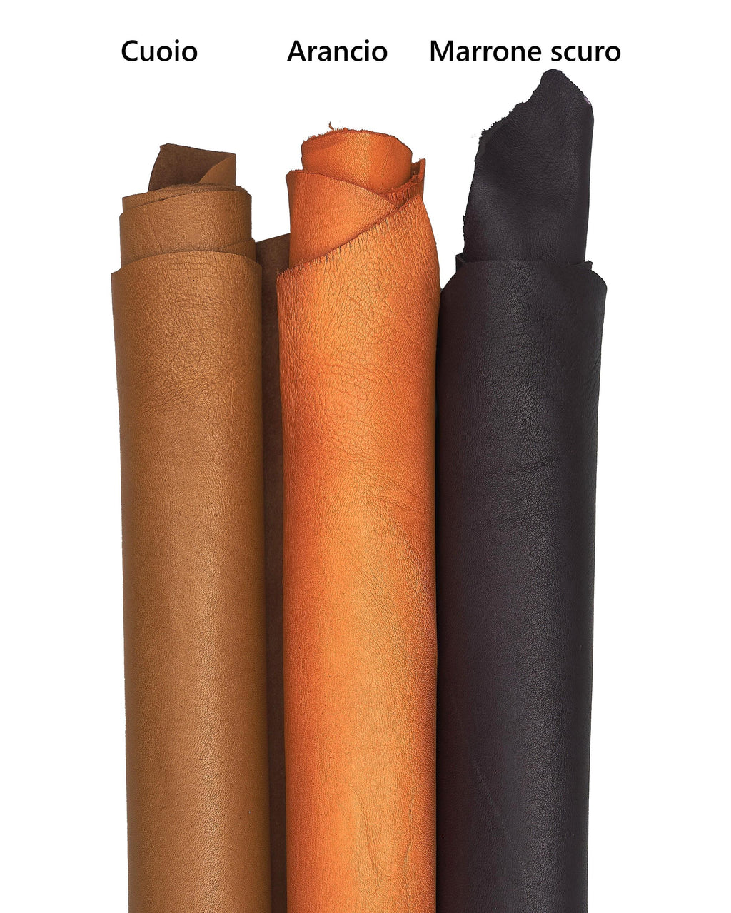 Soft lambskin leather for clothing Orange, tan, brown sheepskin NAPPA, smooth hide for GARMENTS and craftings B17601-TU La Garzarara