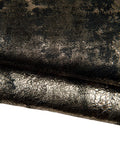 Vintage Metallic Leather Hide, Distressed black Bronze Leather Skin, soft DISTRESSED goatskin B17938-MT(st) La Garzarara