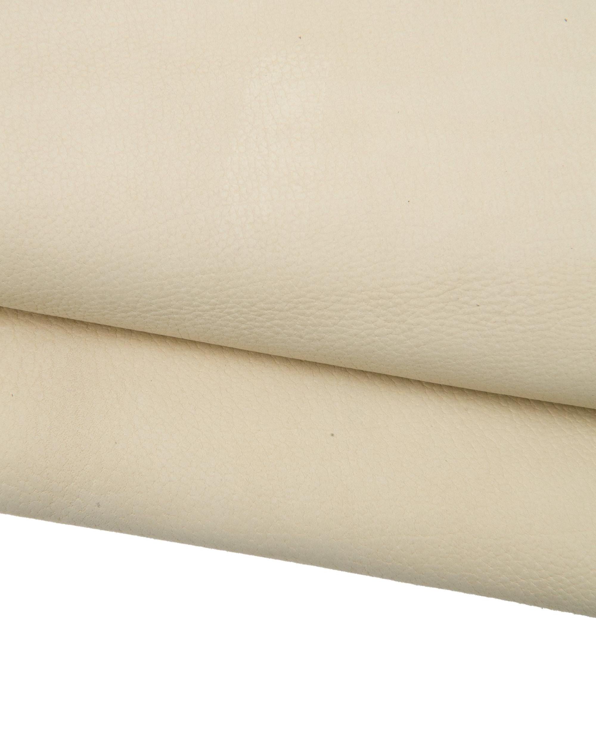 Light beige suede leather hide, TOP quality NUBUCK cowhide, soft calfskin for diy projects B17850-TU La Garzarara