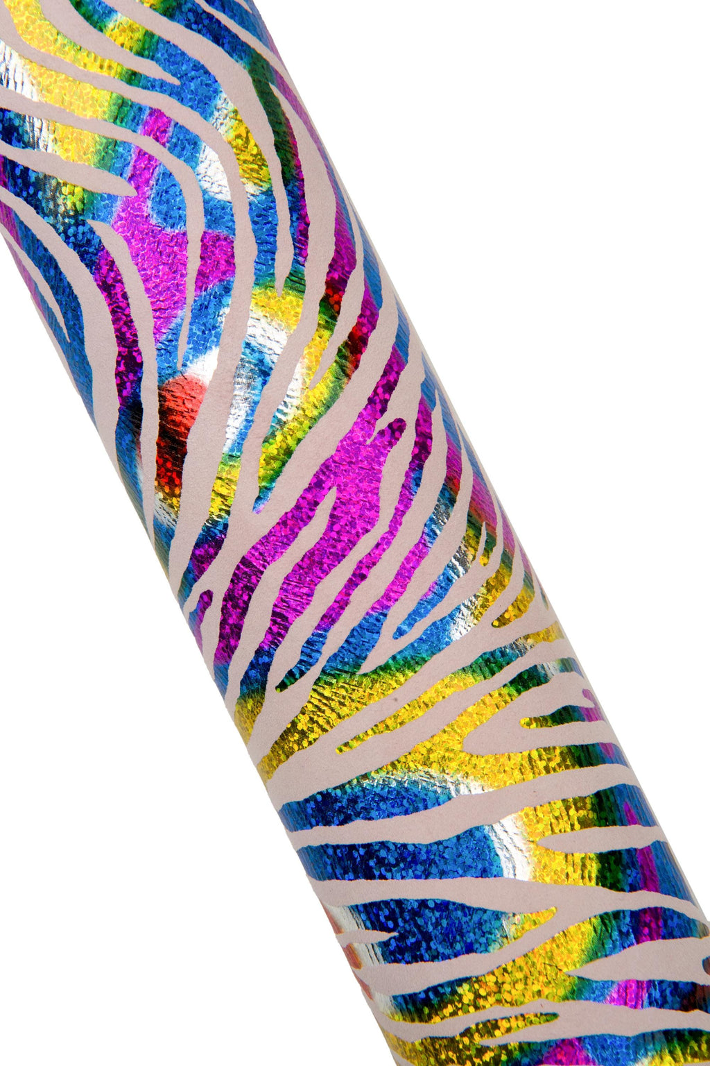 Multicolor ZEBRA printed leather skin, IRIDESCENT metallic animal texture on powder pink suede goatskin for diy projects B17825-MT(st)
