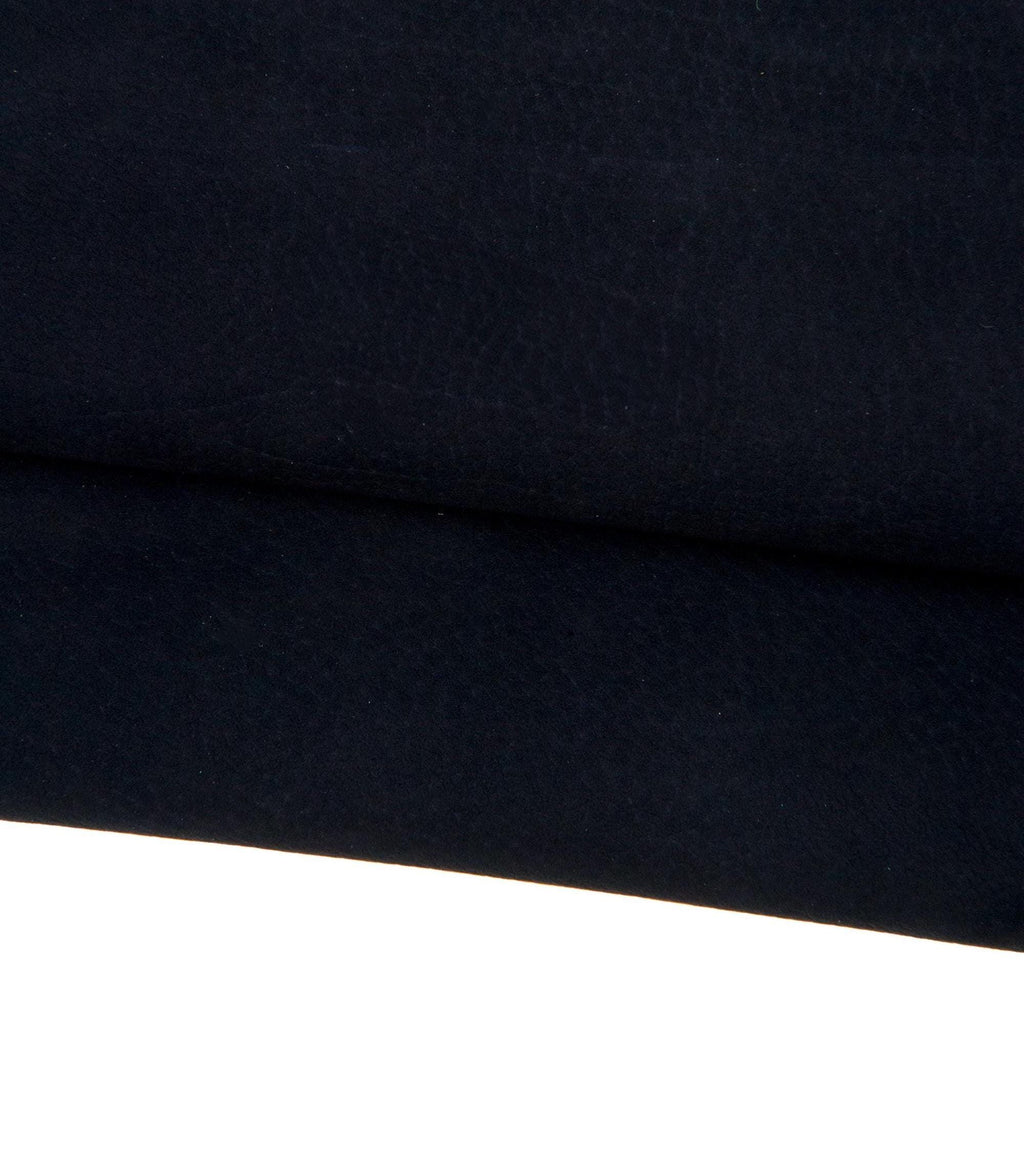 NUBUCK leather hide, black velvety calfskin, soft GRAIN matt cowhide for crafting B17847-TU La Garzarara