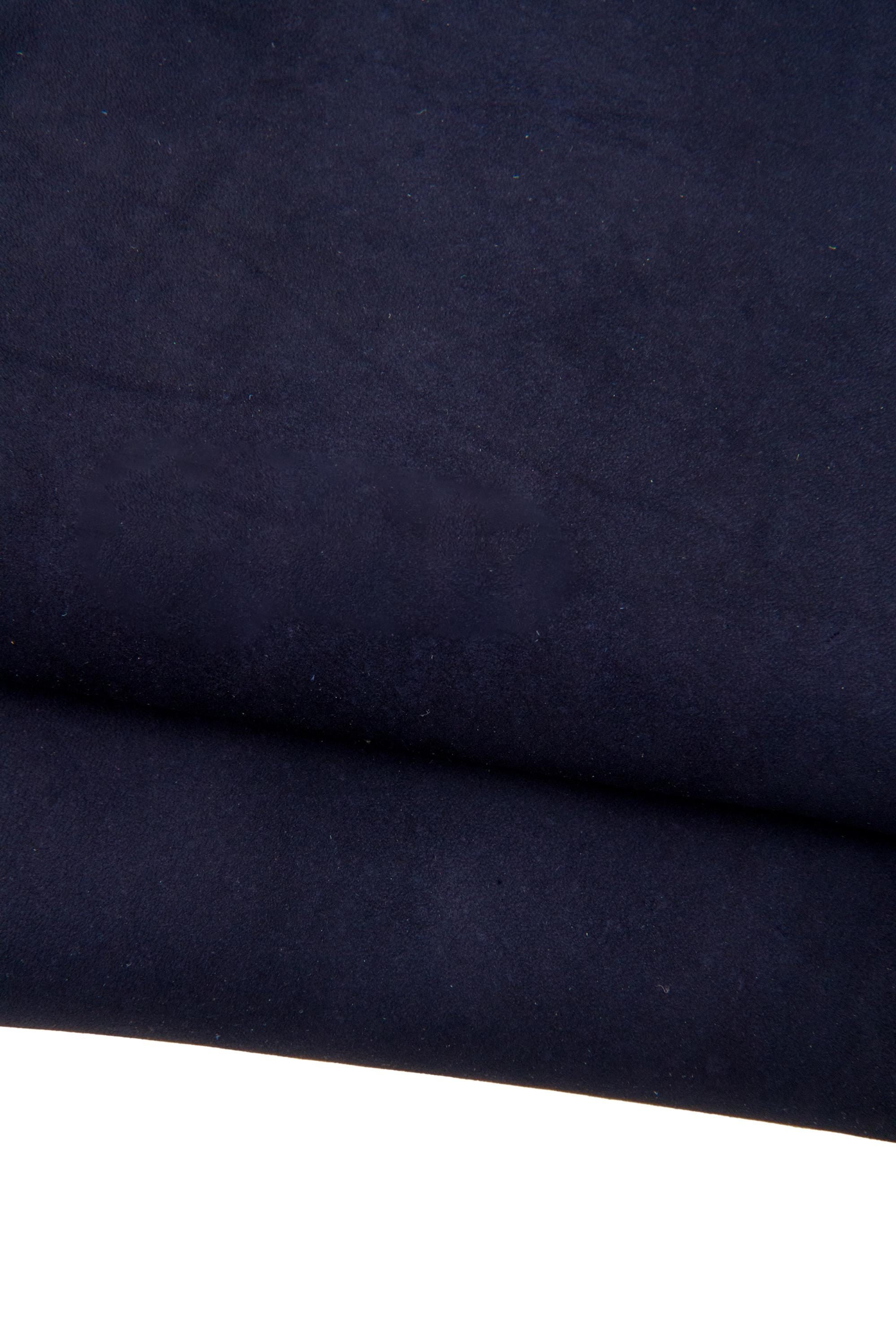 Navy Blue Leather Set Embossed Suede Premium Leather Hides Designer Skins, leather set of 3 B17528-MT(st) La Garzarara
