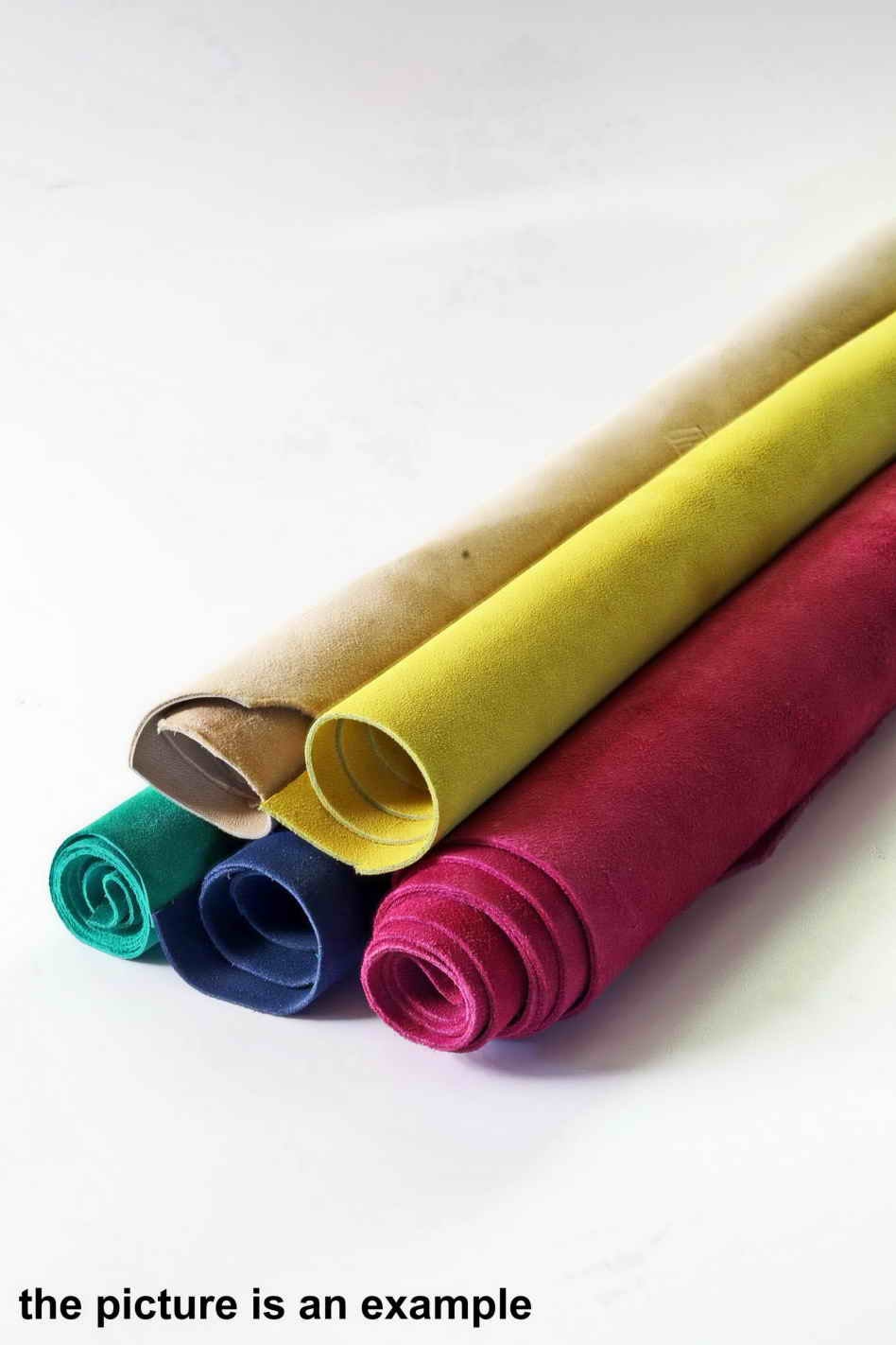 Suede leather LARGE pieces, solid color scamosciato leather sheets in light summer tones, mixed selection AMZ3 La Garzarara