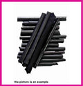 BLACK LEATHER scraps Random assortment medium size cutouts, mixed smooth, textured, offcuts 1 lbs - 1,7 lbs - 2 lbs - 4 lbs AMZ33