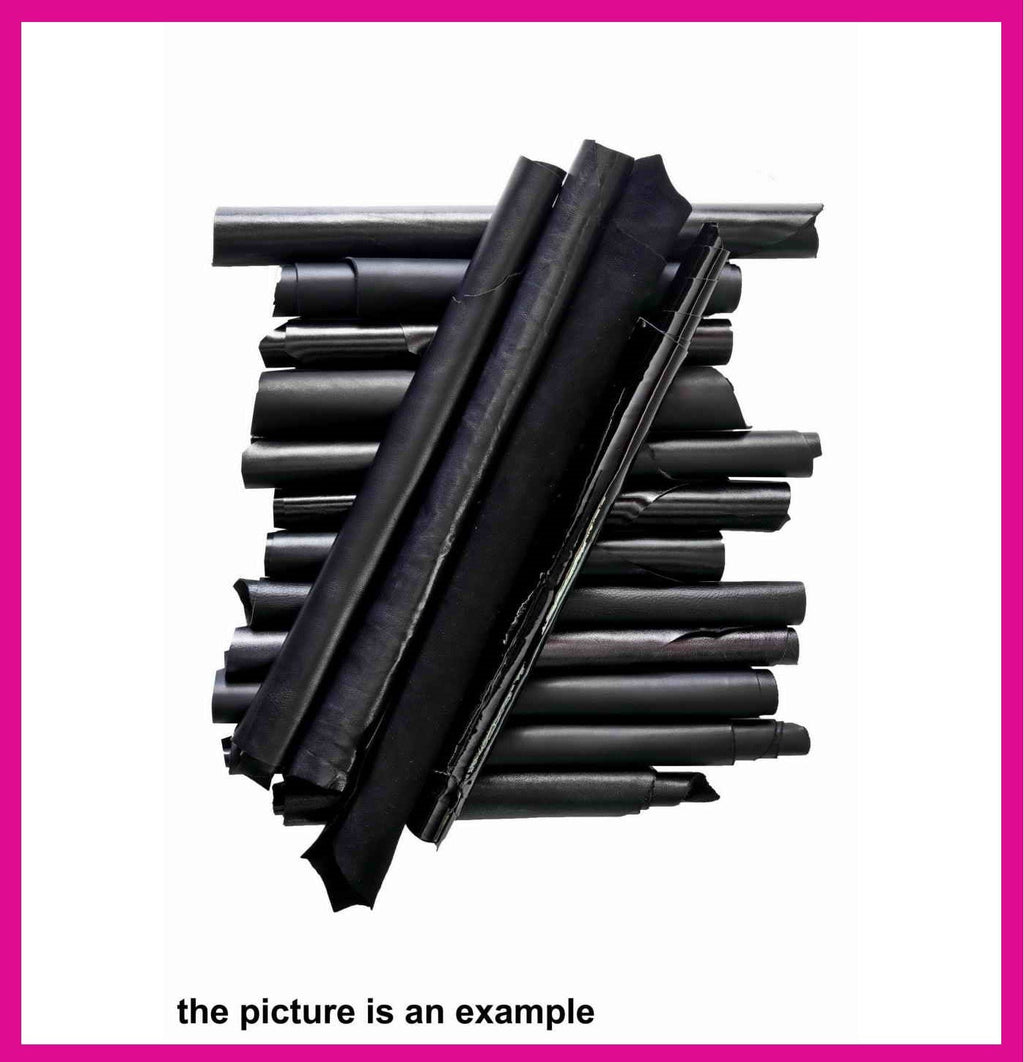 BLACK LEATHER scraps Random assortment medium size cutouts, mixed smooth, textured, offcuts 1 lbs - 1,7 lbs - 2 lbs - 4 lbs AMZ33