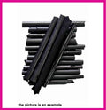 BLACK LEATHER scraps Random assortment medium size cutouts, mixed smooth, textured, offcuts 1 lbs - 1,7 lbs - 2 lbs - 4 lbs AMZ33
